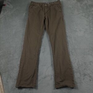 BKE Pants Mens 31x31 Brown Alec Straight‎ Pockets Distressed Modern Chino